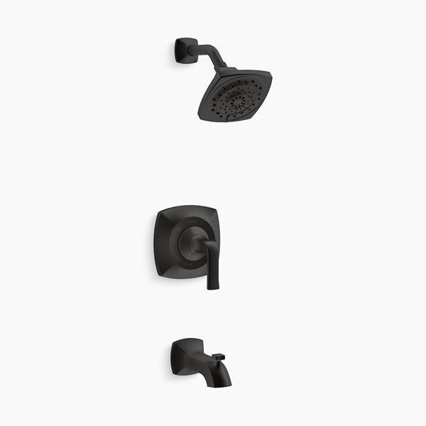 Kohler R76217-4G-BL Bath Shower Faucet Rubicon Matte Black