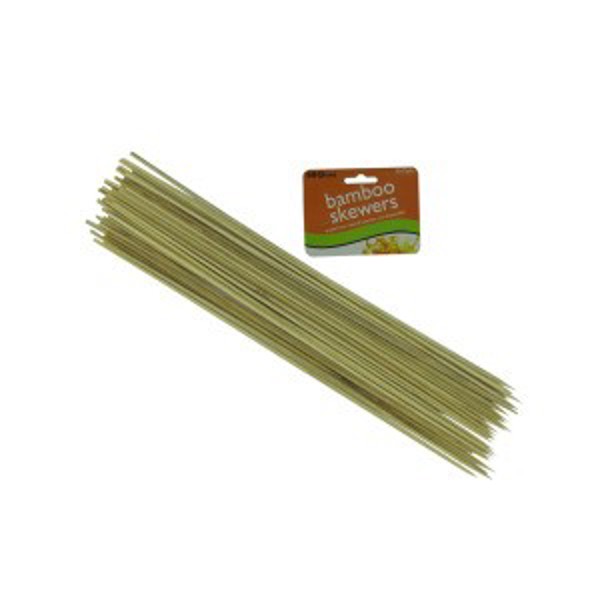 Kole Imports HB207 Long Bamboo Skewers 15.5 In 40 Pack