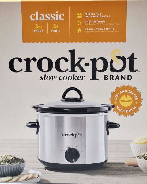 Sunbeam Rival 2135591 Slow Cooker 2.5 Qt Capacity 110 Volts 3200 Watts Stoneware White
