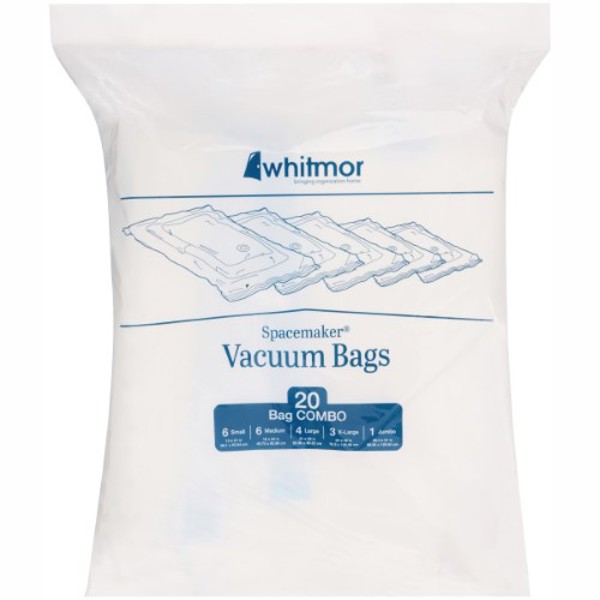 Whitmor Inc 6115-7219-PB Storage Bags S/2 Vacuum Bags S/20