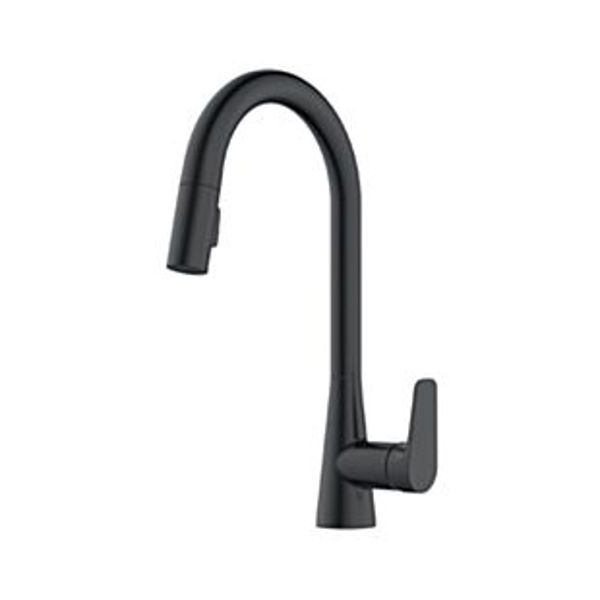 Delta Faucet 91355-BL Single Handle Pull Down Kitchen Faucet Matte Black