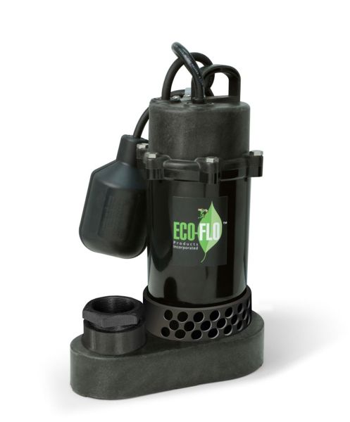 ECO-FLO SPP33W Sump Pump 1/3 HP 115V 25 Ft Max Lift Head 3600 GPH