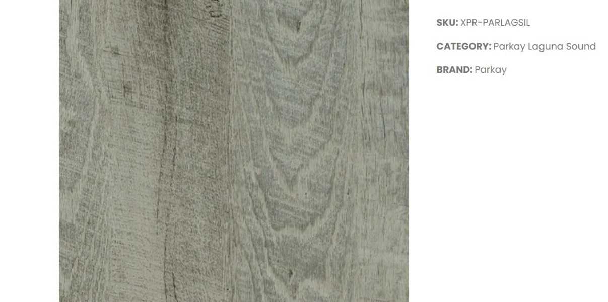 23.64SF Parkay XPR-PARLAGSIL Vinyl Flooring 23.64 Cu Ft 7x48 Silver