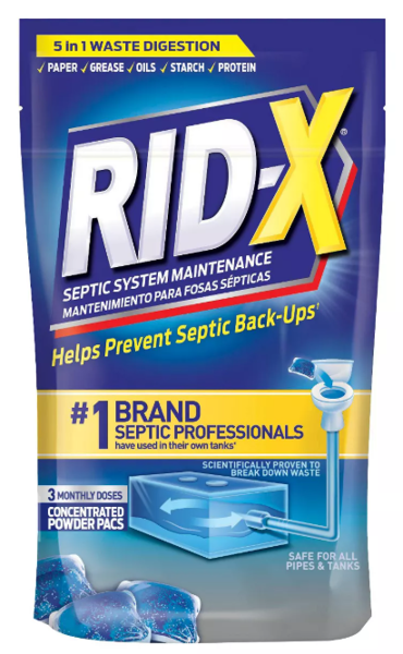 Reckitt Benckiser 1920084249 Gelpac Septic Tank Treatment 3.2 Oz Dark Blue Slight Fermentation
