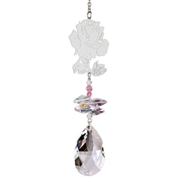 Woodstock Chimes CFRO Wind Crystal Chime 4.5 In Fantasy Rose