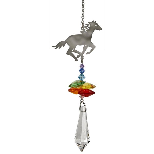 Woodstock Chimes CFHO Crystal Fantasy Horse Wind Chime 4.5 In