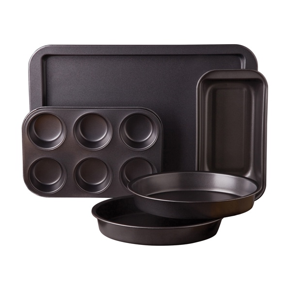 GIBSON 127724.05 5 Piece Bakeware Set Carbon Steel Non-Stick