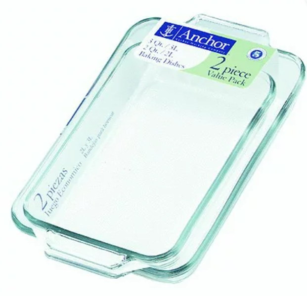 Anchor Hocking 82761L20 Bakeware Bundle 2 Pc