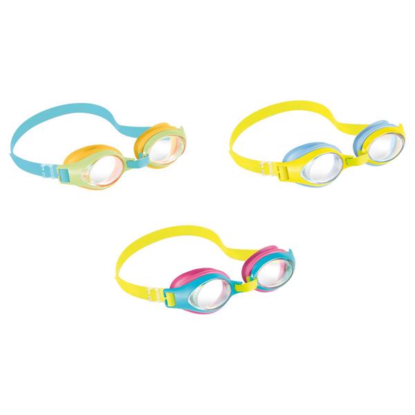 Intex Recreation Corp 55611E Junior Swimming Goggles Adjustable Strap Age 3 to 8
