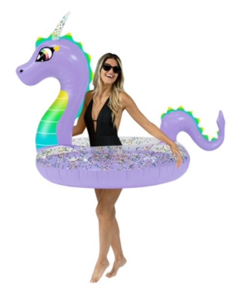 Pool Candy PC2748GDR Swimming Dragon Glitter Tube 48 Inch For Pool Fun