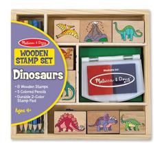 1633 Wooden Dinosaur Stamp Set