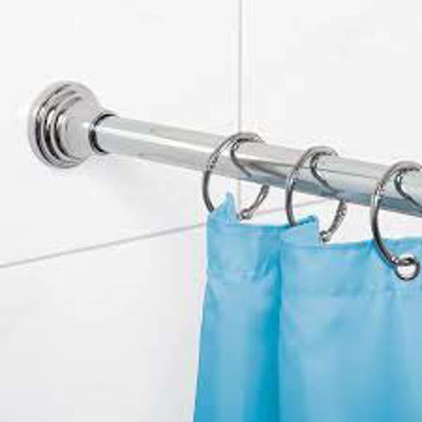 Zenith Products 86F7ALSSHL Shower Rod 55-86 Aluminum Step Finial Chrome
