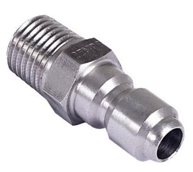 MI-T-M CORPORATION AW-0017-0005 Quick Connect Plug Stainless Steel