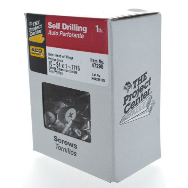 Hillman Group 47290 Phillips Drive Self Tapping Screw Silver Ceramic Coat 1000 Hour 10x1-7/1