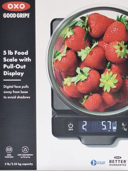 OXO INTERNATIONAL 11238300 Digital Food Scale 5 Lbs Capacity