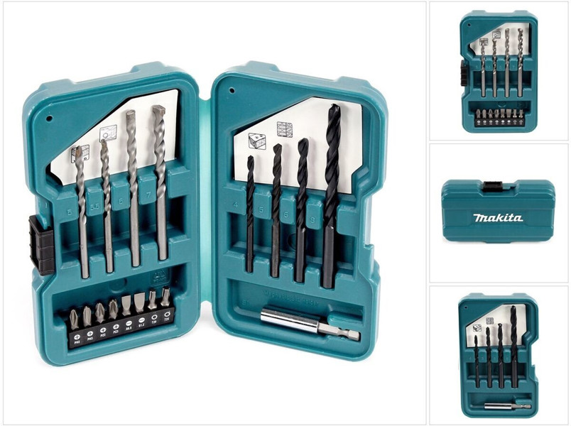 Makita Tools D-45836 Drill Bit Set 17 Pieces General Purpose