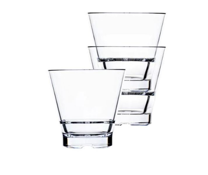 Hospitality Glass Brands HUF081-001 Stack Double Old Fashioned Glass 12 Oz