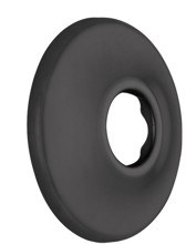 RP6025BL Shower Flange Black Matte Escutcheon