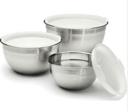 37078 Deluxe Non-Skid Stainless Steel Mixing Bowl Set of 6