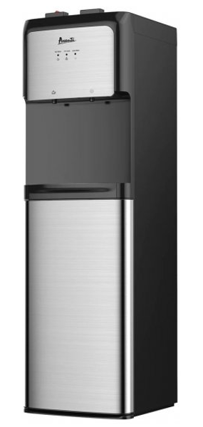 Avanti Products WDBMC810Q3S Hot and Cold Water Dispenser 41.25 In Black with Stainless Steel Front UV Light LED Indicator Light