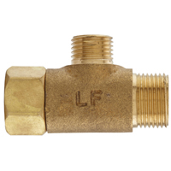 PLUMB PAK PP2037LF Tee Adapter 3/8X3/8 X1/4 Female Tube Brass