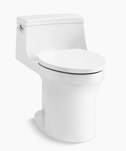Kohler 5172-0 One Piece Elongated Toilet 1.28 GPF Chair Height San Souci