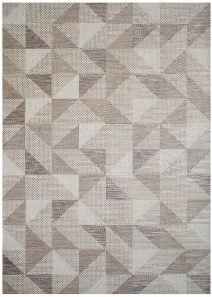 Treasure Garden RF-252-560-35 Textured Rug 5X7 Taupe