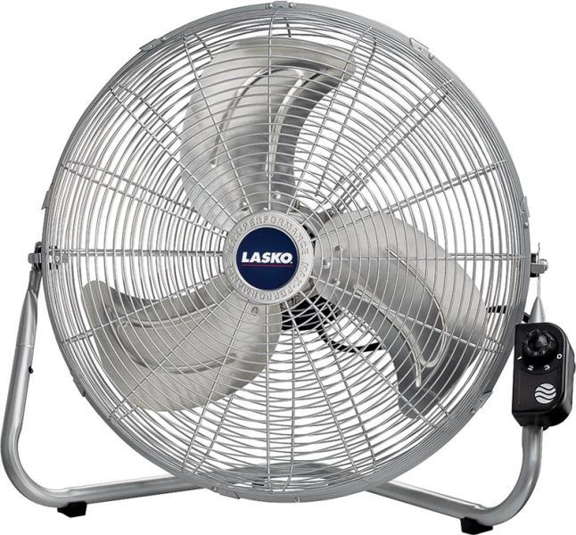 2265QM Lasko Metal Products 2265 High Velocity Floor Fan 3 Speed Silver