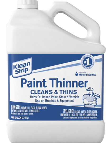 Klean Strip GKPT94400 Paint Thinner 1 Gal Clear Water White