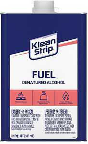 Klean Strip QSL26 Denatured Alcohol Thinner 1 Qt