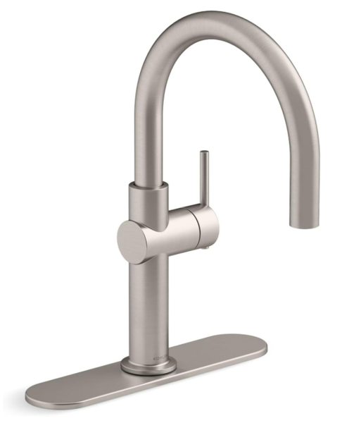 Kohler 22975-VS Bar Sink Faucet Single Handle Vibrant Stainless Steel
