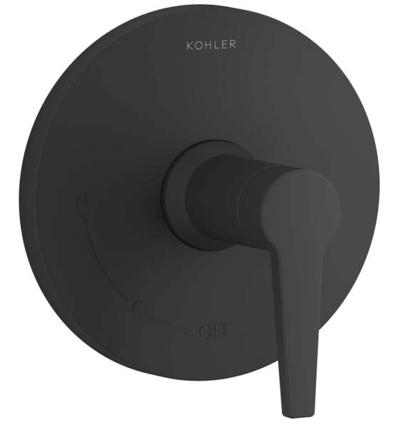 Kohler TS74042-4-BL Shower Trim Rie-Temp Pitch Matte Black