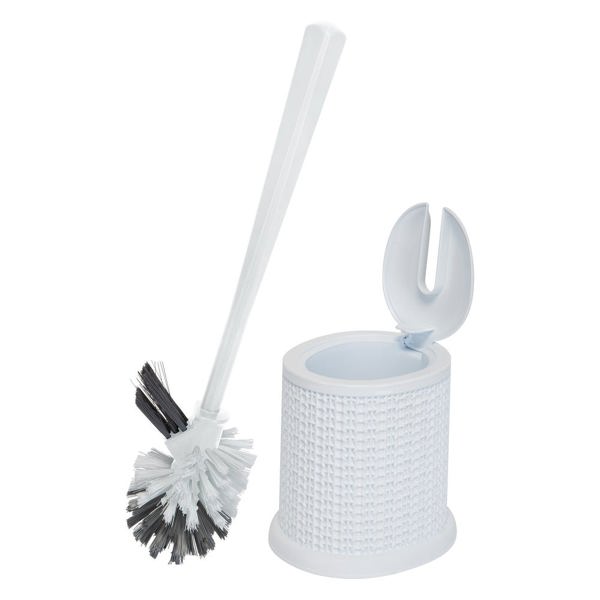 Kennedy International 27009 Toilet Brush with Holder Self Closing Sailor Knot