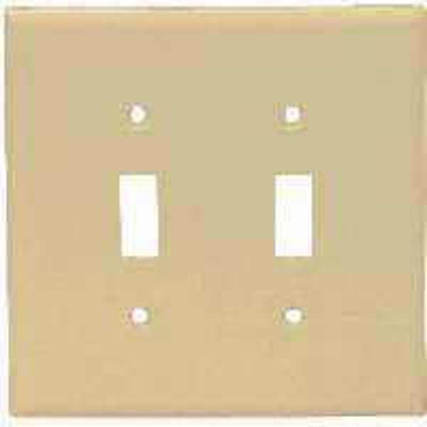 EATON-COOPER WIRING 2139V-BOX 2-Gang Wall Plate Ivory