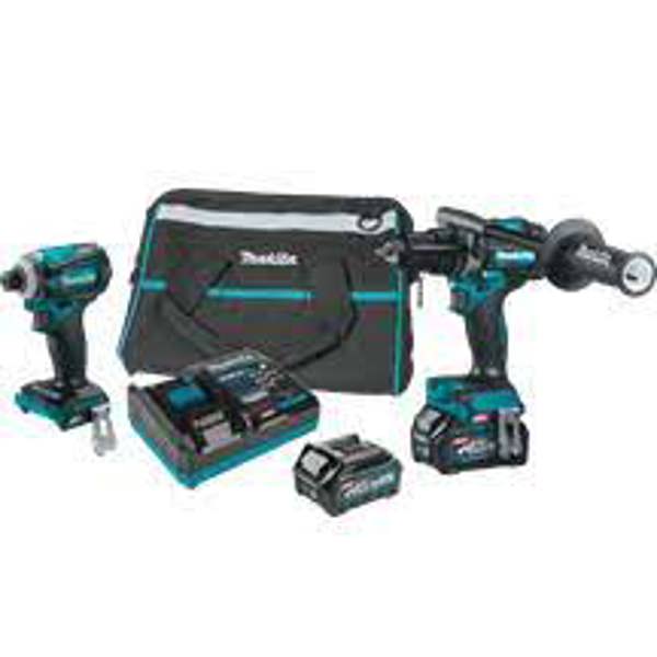 Makita Tools DXG49GZX04 Combo Kit 40V HP001GD201 X1 + TD001GZ X1
