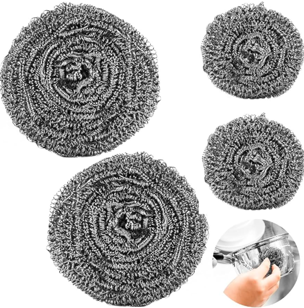 Fiori 2413 Stainless Steel Scrubber 12 Ct Pads Stainless Steel
