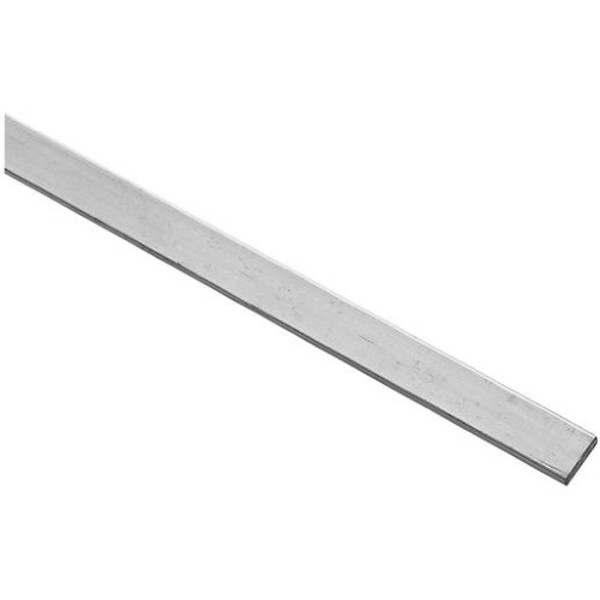 National Hardware N247-015 Aluminum Flat Bar 1/2 In x 72 In x 1/8 In Mill Finish