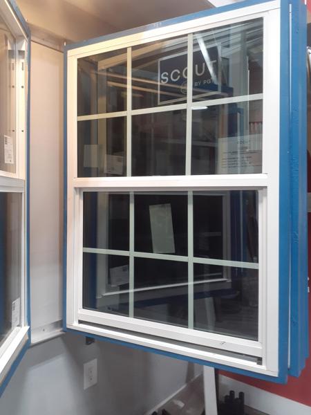CGI SCOUT H34 IG-COL GLE Insulated Window 26.5 X 50-5/8 Gray Low-E White Aluminum No Screen