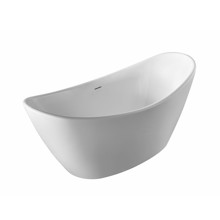 CORBIN 59 White Freestanding Bathtub 59 X 29 X 23