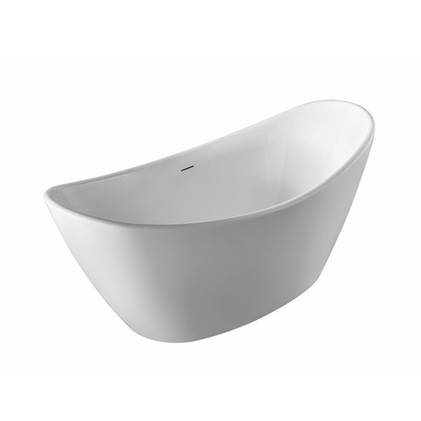 Orgill CORBIN 59 Freestanding Bathtub 59 X 29 X 23 Linear Overflow White
