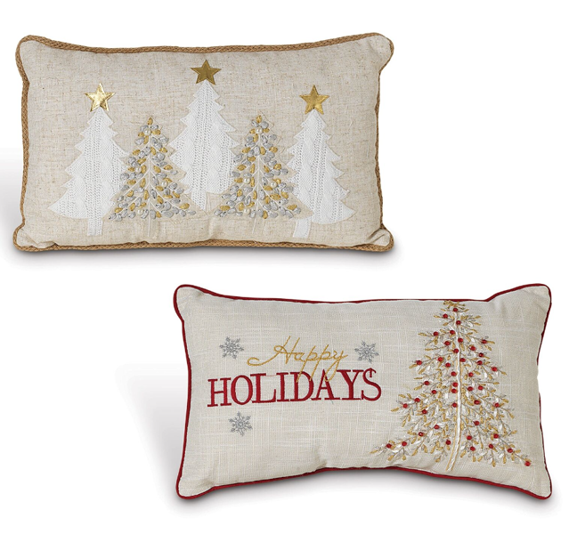 Gerson Company 2595190 Holiday Design Pillow 20 Inch Fabric