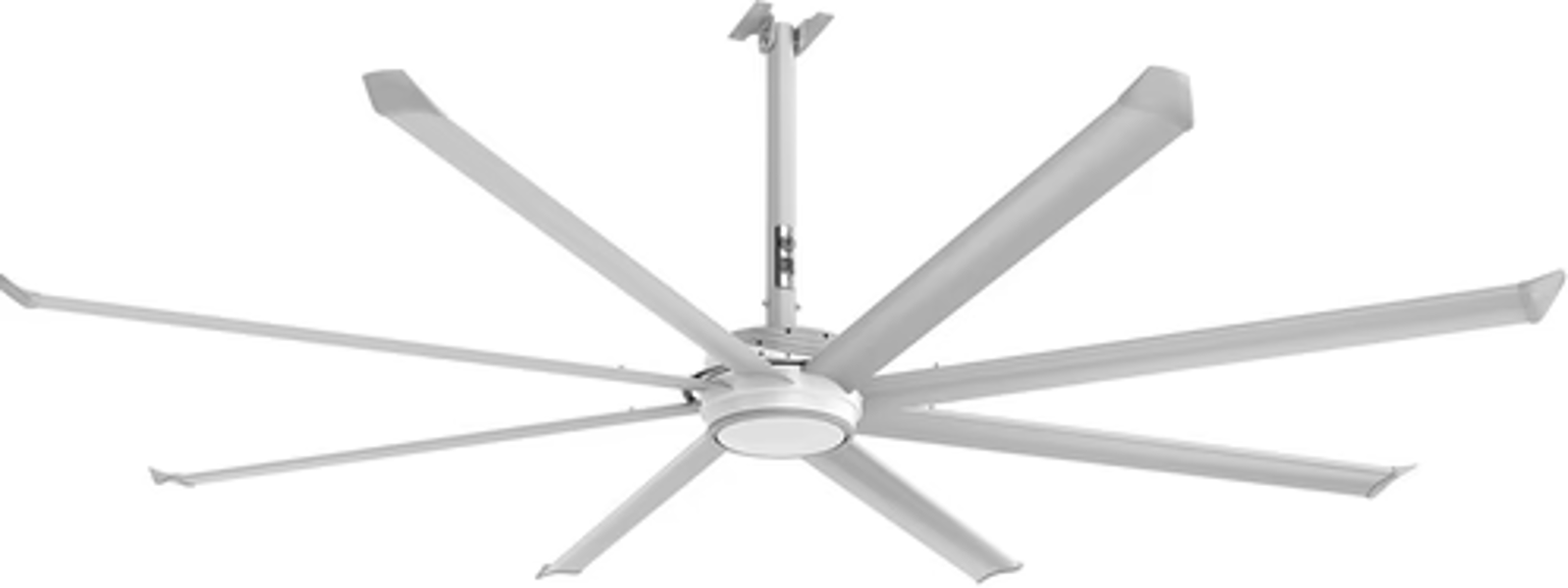 Big Ass Fans F-ES2-1001A385Q103V46 Wired Fan Silver/White with 10 Ft Heat Sink and 2 Ft Extension Tube