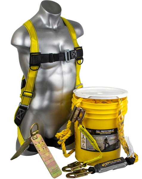 Qualcraft 00815 Safety Kit Polyester Bucket of Safety Equipment