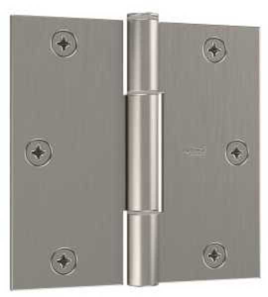 National Hardware N830-448 Steel Door Hinge 3-1/2 In Frame Leaf 50 Lb