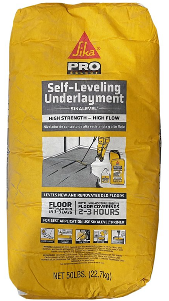 SIKA CORPORATION 517004 Cement Underlayment 50 Lb Self Leveling