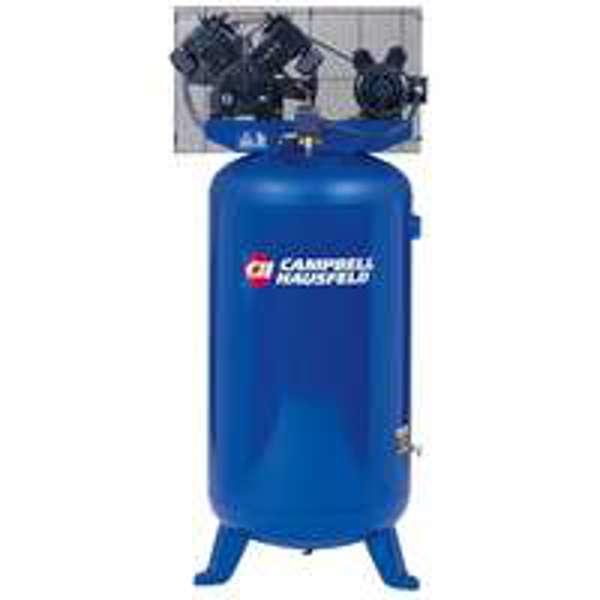 Campbell Hausfeld TQ3104 Air Compressor 80 Gal 5 HP 4-Cylinder Dual-Voltage Single-Stage