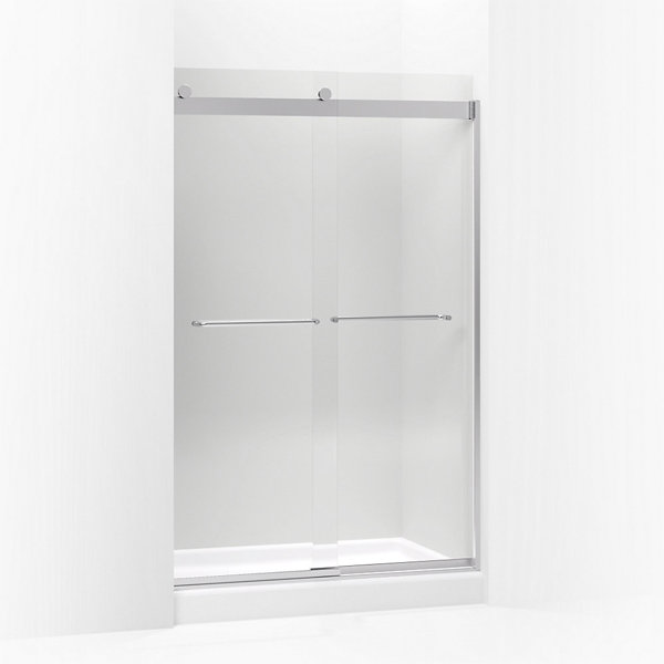 Kohler 706014-L-SH Sliding Shower Door 4 In Height 44-5/8 In - 47-5/8 In Width 1/4 In Thick Crystal Clear Glass