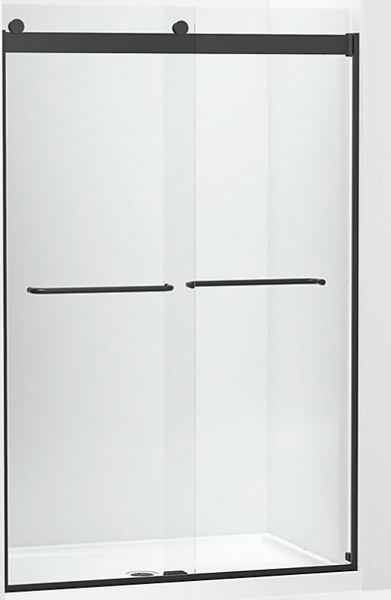 Kohler 706014-L-BL Sliding Shower Door 74 In Height 44-5/8 - 47-5/8 In Width Matte Black