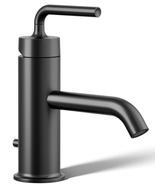 Kohler 14402-4A-BL Purist Single Handle Lavatory Faucet Matte Black