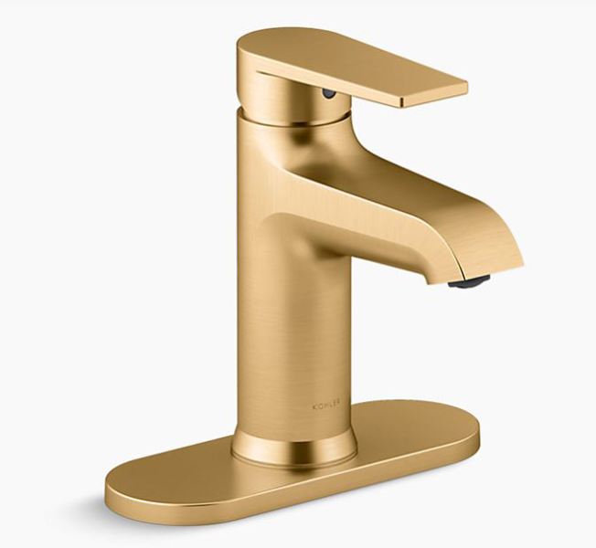 Kohler 97061-4-2MB Single Handle Lavatory Faucet Brushed Moderne Brass